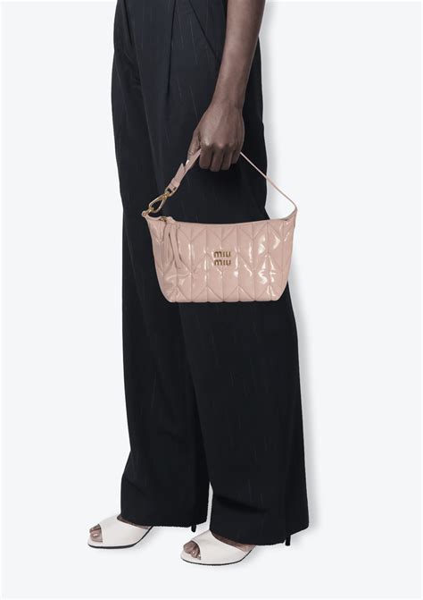 miu miu spirit cire bag|MIU MIU Iridescent Fabric Quilted Mini Spirit Ciré Bag .